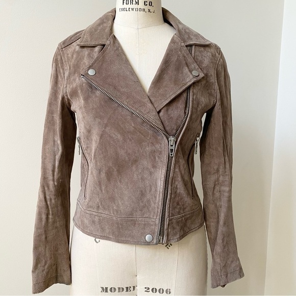 Blank NYC 100% Suede Jacket Taupe XS - Picture 1 of 16